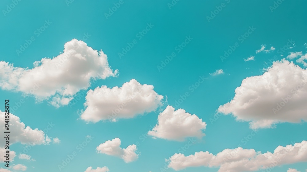 Poster the sky is filled with clouds, creating a sense of depth and vastness