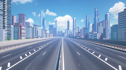 Fototapeta premium road in the city