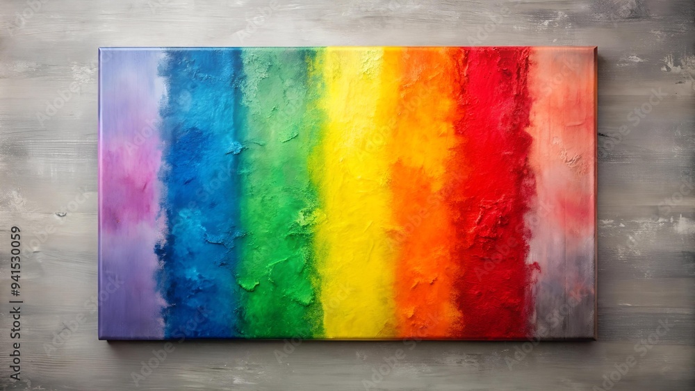 Poster vibrant colors reflecting the spectrum of identity generative ai