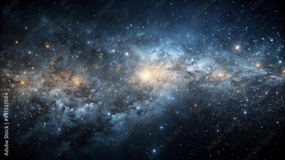 Aufkleber abstract dark space background with white speckles and subtle scratches generative ai