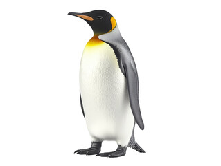 Fototapeta premium Penguin standing on a white background. PNG transparent.