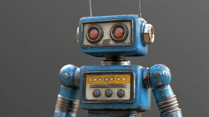 Fototapeta premium Mini Retro Robot Toy