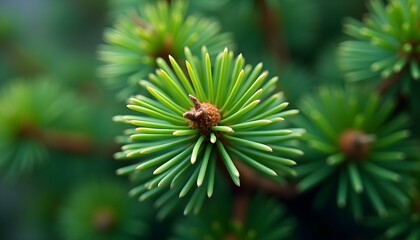 close up of pine needles