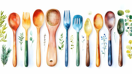 3D Icon as Watercolor tiles seamless background featuring fruits and vegetables for World Food Day concept as Camera movement Slow zoom into the detailed watercolor tiles. Scene A colorful array of fr