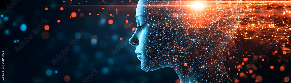 Poster photo realistic as ai predictive modeling and marketing forecast concept as an ai predictive modelin