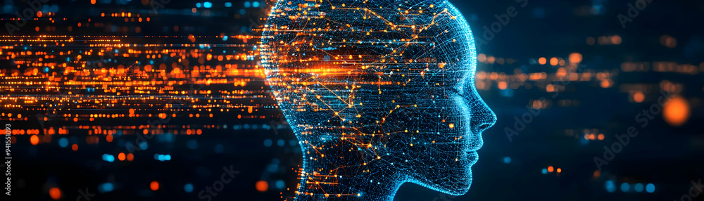 Poster photo realistic as ai predictive modeling and marketing forecast concept as an ai predictive modelin