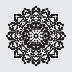 new stylish flower mandala design