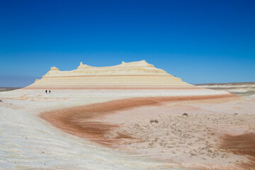 Kyzylkup rock strata landscape, Mangystau desert, Kazakhstan