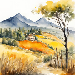 다채로운 단풍과 나무가 어우러진 가을 풍경