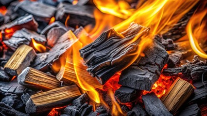 Burnt and Blissful: Charcoal and ash texture, crispy edges, smoky undertones, bittersweet allure