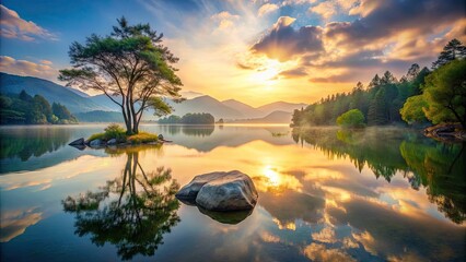 - Calm and serene mood