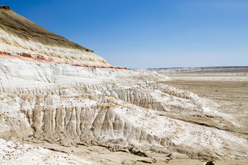 Baysary rock formation view, Mangystau region, Kazakhstan