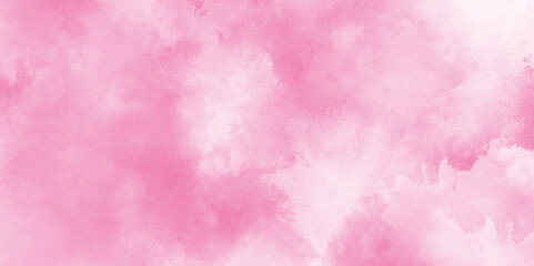 Fototapeta premium soft polished high detailed hand painted pink watercolor background, pink grunge paper texture background with space, Lovely pink background with focus and space.