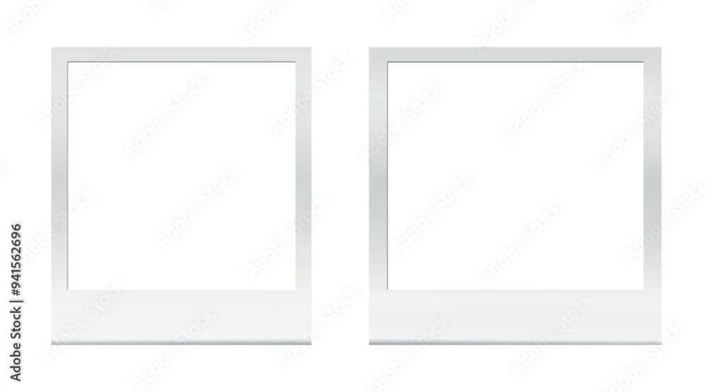 Aufkleber a set of paraloid frame cards of different formats on a transparent background with space for your p