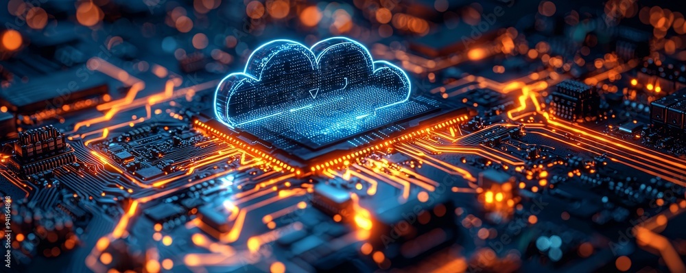 Poster the web drive offers secure data storage and sync on the cloud, with a wide futuristic banner displa