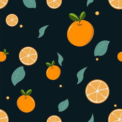 orange  Seamless abstract background art vector