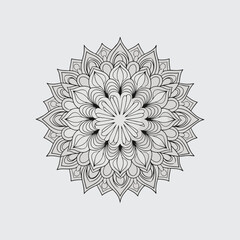 new stylish flower mandala design