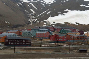 ville, Longyearbyen, Svalbard, Spitzberg, Norvège