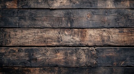 Old wooden flooring texture background. Worn and distressed 1500s style wooden floor. wooden planks with some knots.