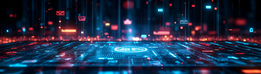 Photo Realistic as Tablet with Holographic Blockchain Icon and Cryptocurrency Icon concept as A photo depicting a tablet with a glossy glowing holographic blockchain icon and cryptocurrency icon. The 