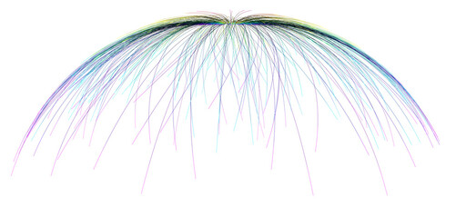  mesmerizing 3D illustration showcases a delicate network of colorful threads, creating an ethereal and otherworldly atmosphere. Ideal for adding a touch of fantasy to your projects