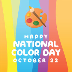 vector graphic of National Color Day ideal for National Color Day celebration.