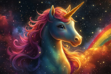 cute rainbow unicorn