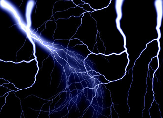 lightning in the night