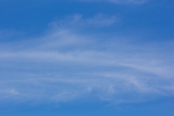 White cloud in blue sky nature