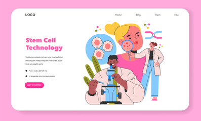 Scincare Innovation. Flat Vector Illustration