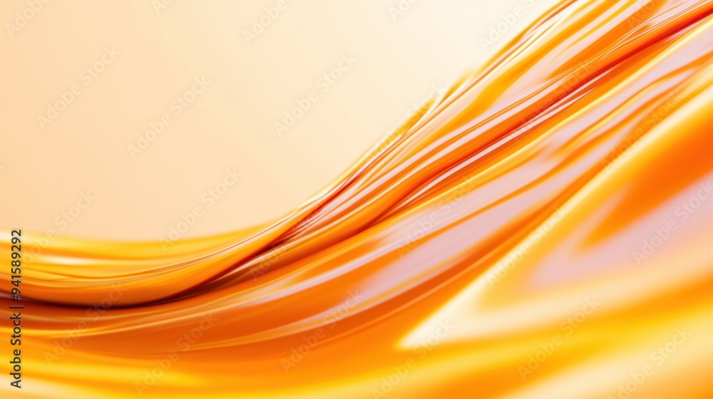 Poster a vibrant swirl of orange fabric creating a dynamic and energetic background, perfect for design and