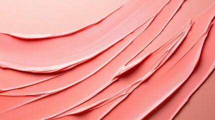 A vibrant swirl of peach and coral paint creates an artistic abstract composition, perfect for backgrounds or design elements.