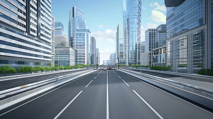 Fototapeta premium road in the city
