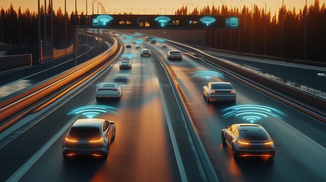 autonomous vehicle using V2X technology	
