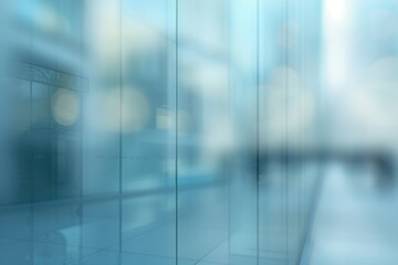 A blurry image of a building with a glass wall, suitable for use in architectural or interior design contexts