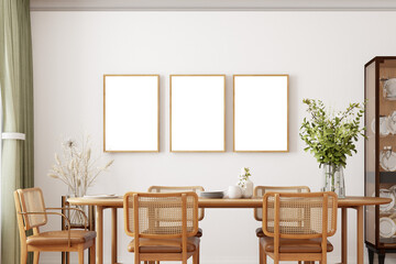 Mock up, frame mockup, interior mockup for digital products, 3d render