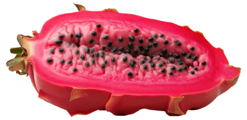 PNG Halved red dragon fruit