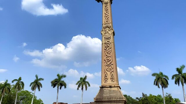 High cross sir henry lawrence memorial at the british residency complex in lucknow, India
