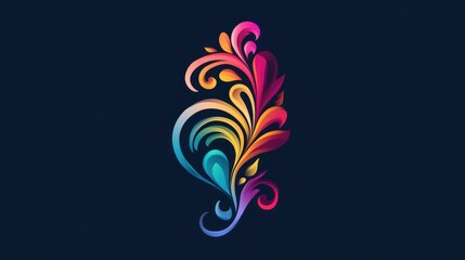Colorful Abstract Floral Design