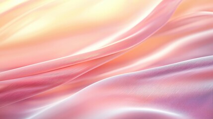 Delicate satin fabric in soft pastel hues flows gracefully, creating a serene and elegant backdrop for various design projects.