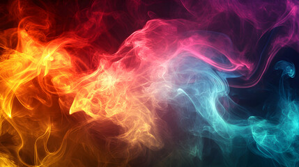 Bold, Vibrant Colors Enhance the Dynamic Abstract Wallpaper Design