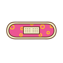 Pink Bandaid Sticker