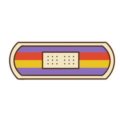 Rainbow Bandaid Sticker