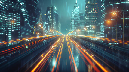 Fototapeta premium empty city road