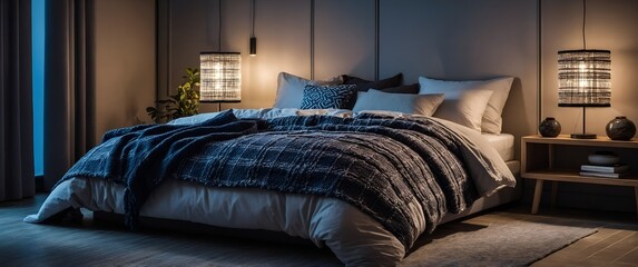 bed in room