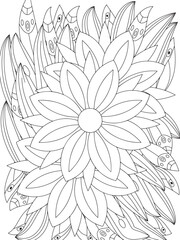 Flowers Coloring Book Pages Flowers Patterns