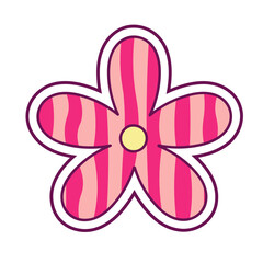 Pink Flower Sticker