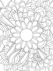 Flowers Coloring Book Pages Flowers Patterns