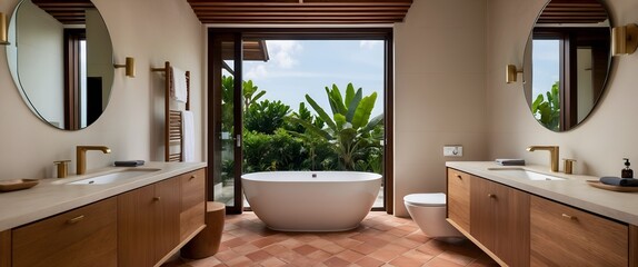 modern bathroom interior