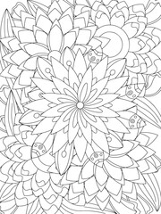 Flowers Coloring Book Pages Flowers Patterns